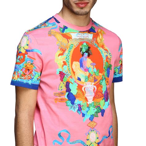 versace pink t shirt|Versace tee shirts for men.